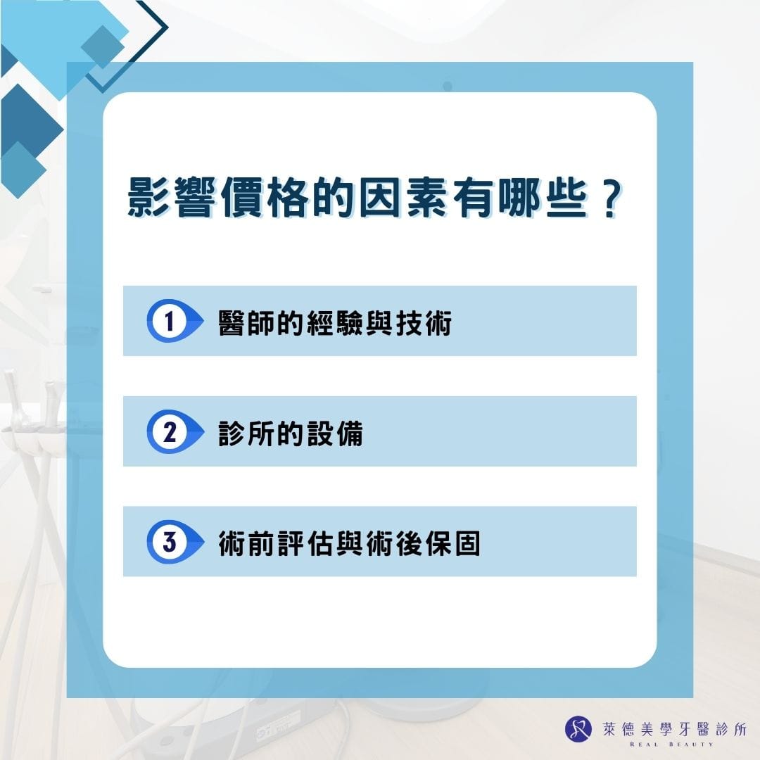 影響價格的因素有哪些？